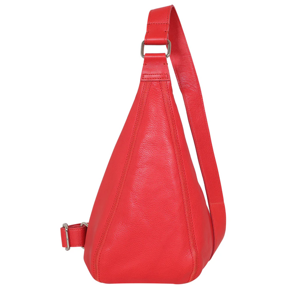 Latico Leathers Hippie Leather Sling Bag - Red