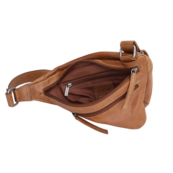 Latico Leathers Hippie Leather Sling Bag - Cognac