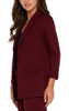 Image of Liverpool Open Front Boyfriend Blazer with Princess Darts - Bordeaux