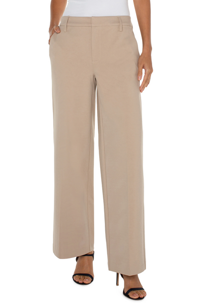 Liverpool Kelsey Wide Leg Trouser - Biscuit Tan