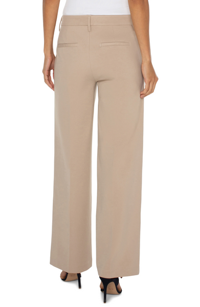 Liverpool Kelsey Wide Leg Trouser - Biscuit Tan