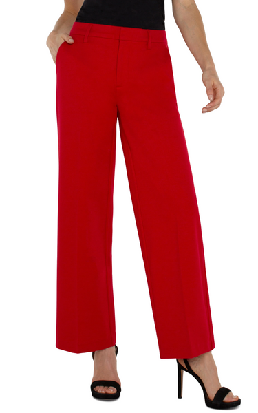 Liverpool Kelsey Wide Leg Trouser - Tango Red