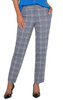 Image of Liverpool Glen Plaid Print Kelsey Trouser - Blue Topaz Plaid