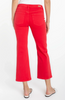 Image of Liverpool Hannah Slit Hem Crop Flare - Cherry Rose Red