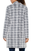 Image of Liverpool Open Front Plaid Coatigan - Grey/White Plaid