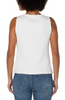 Image of Liverpool Sleeveless Rib Knit Boat Neck Top - Snow