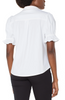Image of Liverpool Snap Front Closure Puff Sleeve Shirt - White