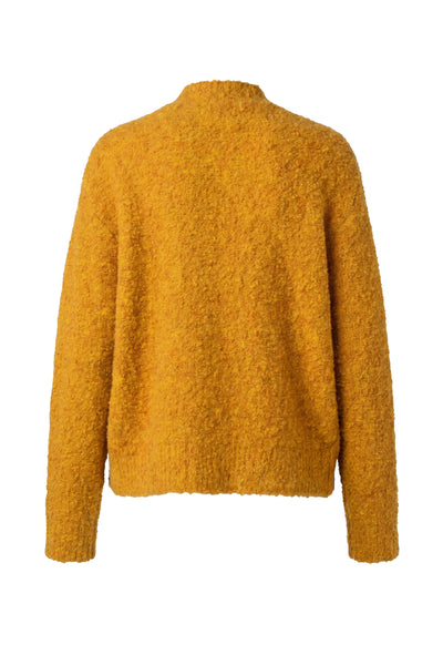 Liverpool Mock Neck Shoulder Button Pull-Over Long Sleeve Sweater - Gold