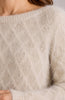 Image of Liverpool Long Sleeve Boat Neck Sweater - Light Camel Metallic
