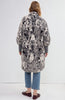Image of Liverpool Open Front Floral Coatigan Sweater - Bone/Black Floral