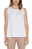 Image of Liverpool A-line Sleeveless Knit Top - White