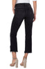 Image of Liverpool Hannah Asymmetric Fray Hem Flare Jean - Corinth