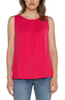Image of Liverpool A-line Sleeveless Knit Top - Pink Punch