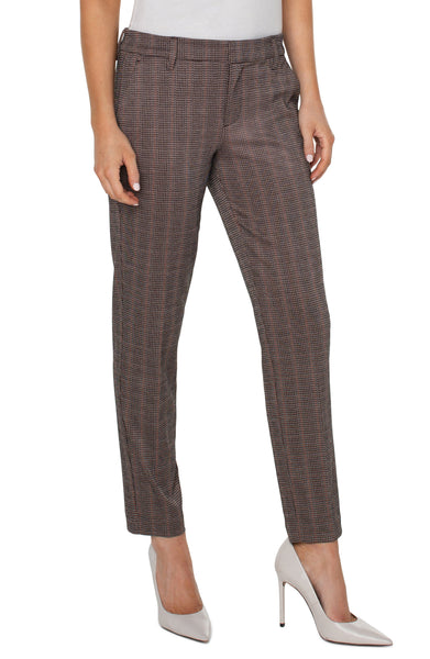 Liverpool Jacquard Stripe Kelsey Trouser - Black/Brick