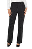 Image of Liverpool Pearl Pintuck Flare Windowpane Check Pant - Black/White
