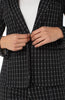 Image of Liverpool Windowpane Check Fitted Blazer - Black/White