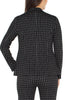 Image of Liverpool Windowpane Check Fitted Blazer - Black/White