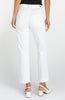 Image of Liverpool Kennedy Crop Straight Leg Jean with Pearl Trim - Bright White