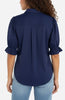 Image of Liverpool Snap Front Knit Shirt - Navy Ink