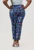Image of Lulu-B Constitution Print Pull On Capri Pant - Navy/Multicolor