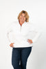 Image of Lulu-B Half-Zip Pull Over Scuba Top - White