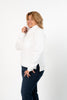 Image of Lulu-B Half-Zip Pull Over Scuba Top - White