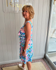 Image of Lulu-B Dragonfly Print Sleeveless Cha Cha Dress - Multicolor