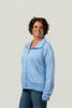 Image of Lulu-B Scuba Knit Zip Front Jacket - Clear Light Periwinkle