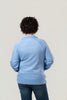 Image of Lulu-B Scuba Knit Zip Front Jacket - Clear Light Periwinkle