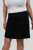 Image of Lulu-B Classic Pull On Zip Skort - Black