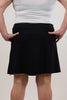 Image of Lulu-B Classic Pull On Zip Skort - Black