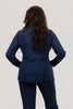 Image of Lulu-B Zip Front Long Sleeve Jacket - Navy