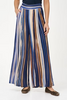 Image of M Made in Italy Striped Wide Leg Pant - Glacier Stripe