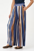 Image of M Made in Italy Striped Wide Leg Pant - Glacier Stripe