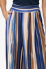 Image of M Made in Italy Striped Wide Leg Pant - Glacier Stripe