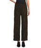 Image of M Made in Italy Lurex Stripe Wide Leg Pant - Black/Gold