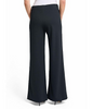 Image of Ming Wang Stretch Deco Crepe Wide Leg Pull-On Pant - Black