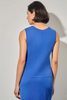 Image of Ming Wang Scoop Neck Knit Tank - Gentian Blue