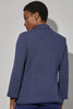 Image of Ming Wang Braided Trim Pointelle Knit Jacket - Regatta Blue