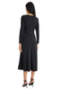Image of Maggy London Elea Long Sleeve Midi Dress with Belt - Black
