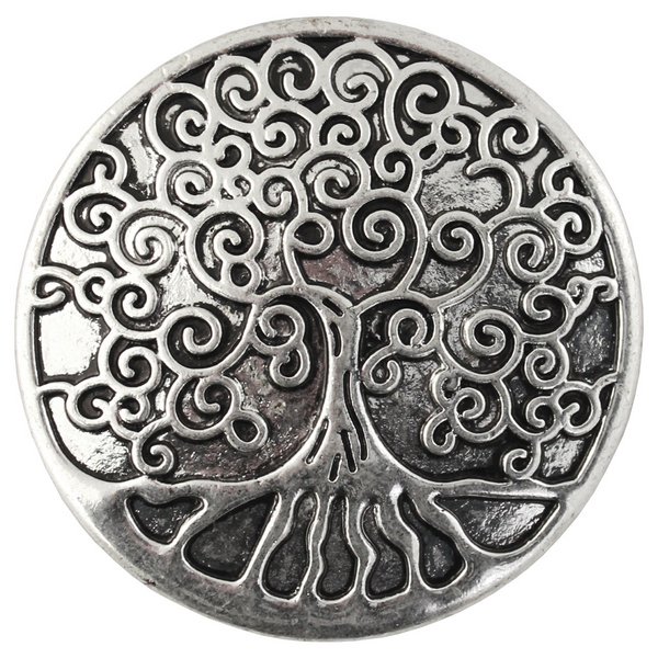 Tree of Life Magnetic Brooch - Silver