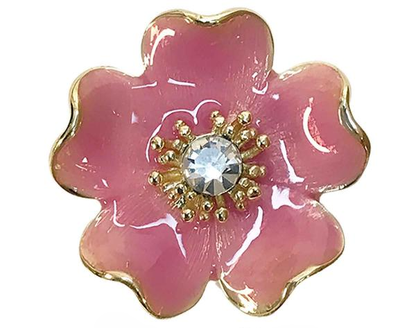 Magnetic Flower Brooch - Pink