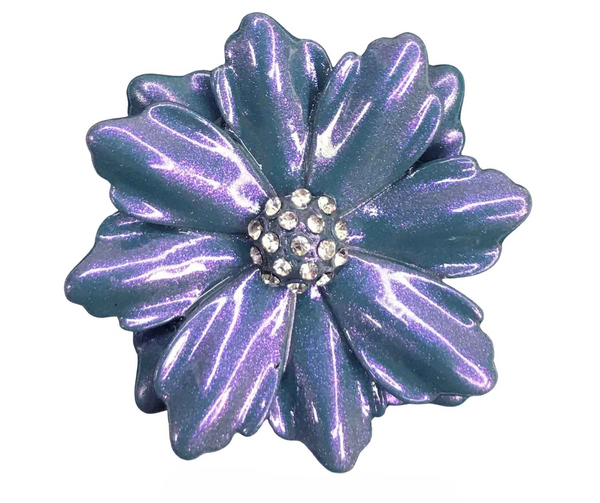 Magnetic Flower Brooch - Purple