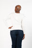 Image of Marble Shoulder Button Sweater - Off White