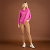 Image of Marble Fringe Detail Dolman Sleeve Cotton Sweater - Pink