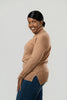 Image of Metric Knits Button Cuff Turtleneck - Camel