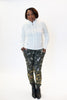 Image of Metric Knits Zip Front Sweater Jacket - Ivory