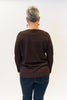 Image of Metric Knits V-Neck Drop Shoulder Sweater - French Roast