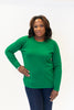 Image of Metric Knits Crew Neck Drop Shoulder Sweater - Jolly Green