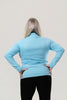 Image of Metric Knits Mock Neck Sweater - Pacific Blue